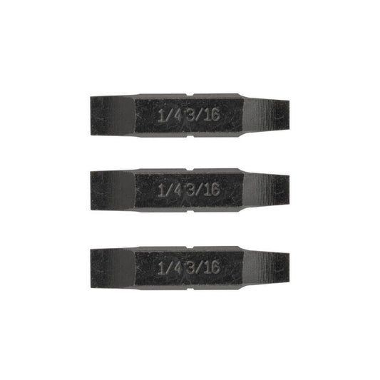 1/4 & 3/16 Flat Screwdriver Bits